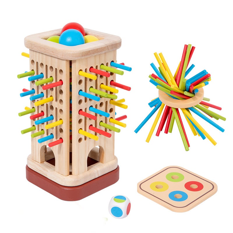 Wooden Stick Balance Game Stick Kidsren'S Concentration Training Toy Kindergarten Middle And Large Class Puzzle Area Corner Material - Image 1